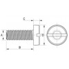 Screw metal DIN 85 [050-m] (050032040952)