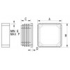 Square ribbed insert [056] (056110062003)