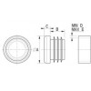 Ribbed round insert [085] (085024069903)